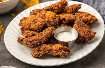 Crispy Ranch Rooster Tenders | Cookies and Cups