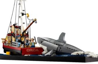 Lego is releasing a Jaws set in August that recreates the ultimate showdown on Quint’s boat
