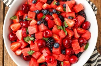Watermelon Fruit Salad – Barefeet within the Kitchen