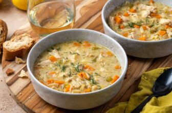 Lemon Rooster Orzo Soup | Cookies and Cups