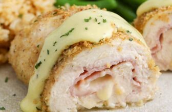 Oven Baked Rooster Cordon Bleu