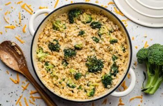 One Pot Rooster Broccoli & Rice
